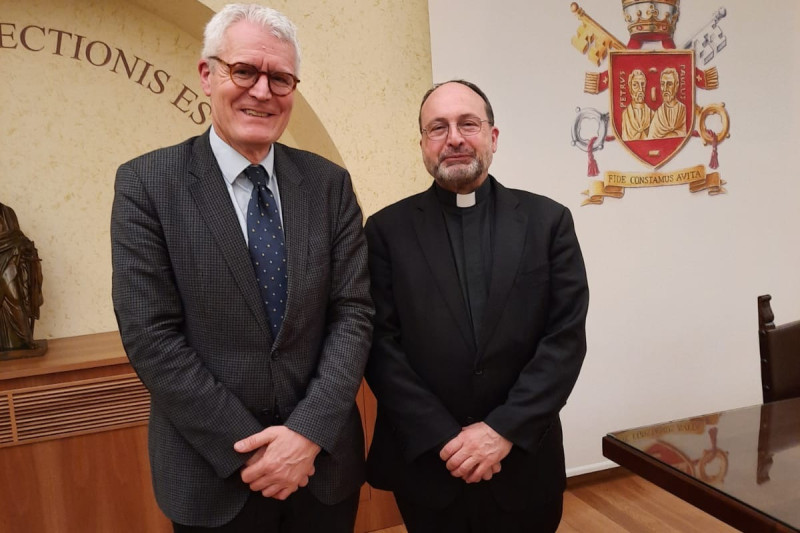 Left to right: CEC General Secretary with COMECE General Secretary Fr. Manuel Barrios Prieto