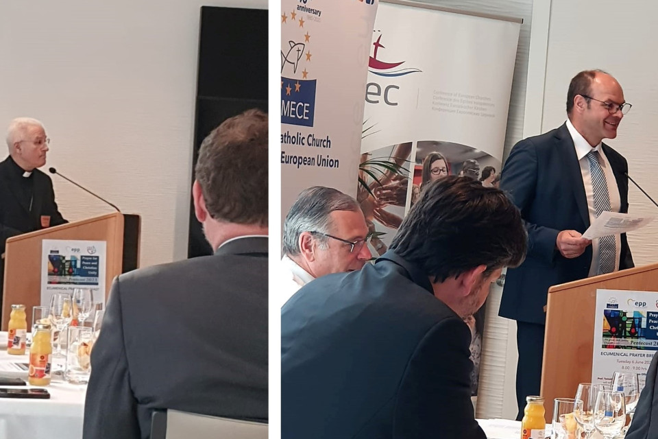 CEC and COMECE hold prayer for peace and Christian unity at European Parliament