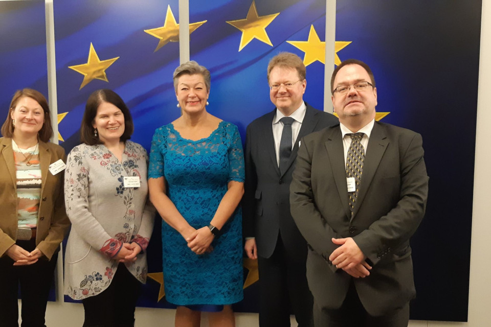 Christian delegation discusses migration and asylum with Ylva Johansson