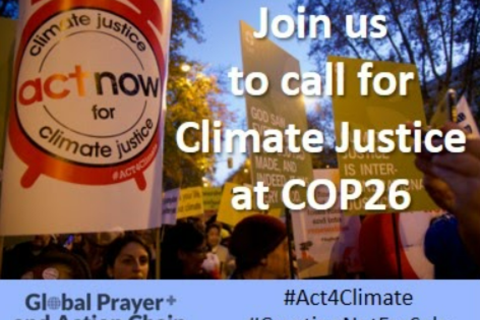 Churches urge urgent action at COP 26