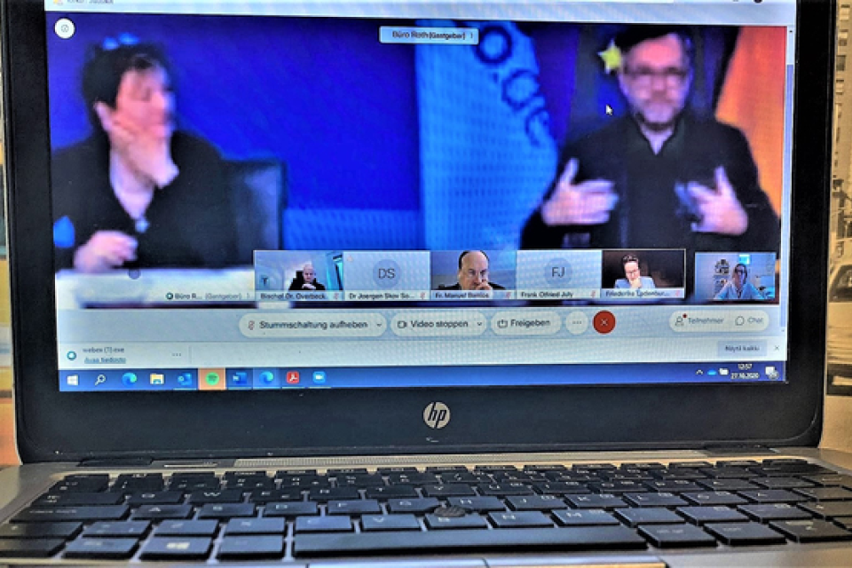 Dialogue Eglises-UE : Une délégation œcuménique rencontre la présidence allemande de l'UE par videoconférence