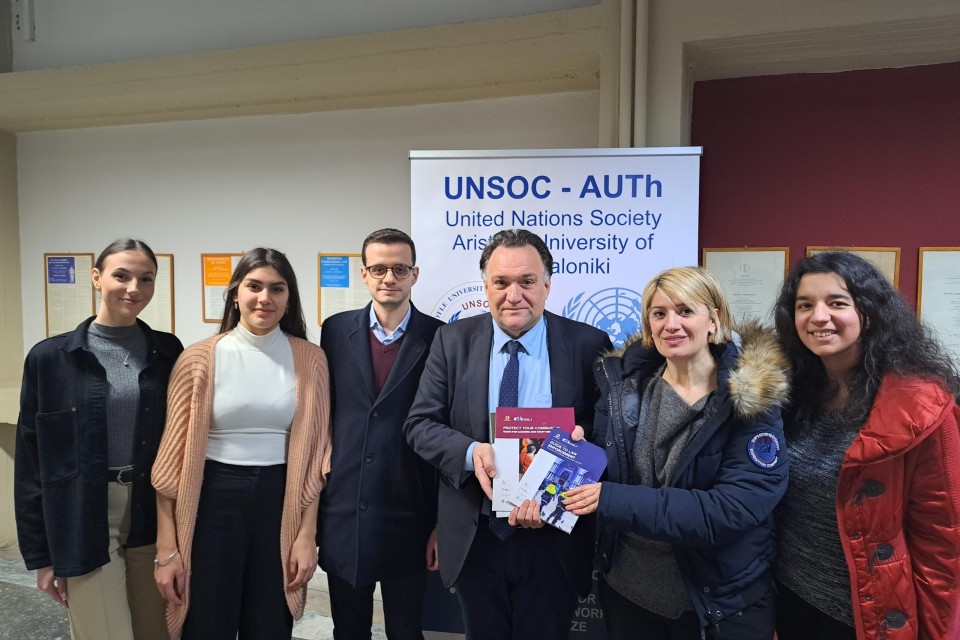 SASCE presented at United Nations Society of Aristotle University in Thessaloniki
