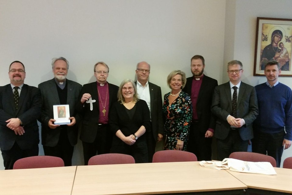 Representatives of Evangelical Lutheran Church of Finland visited CEC office
